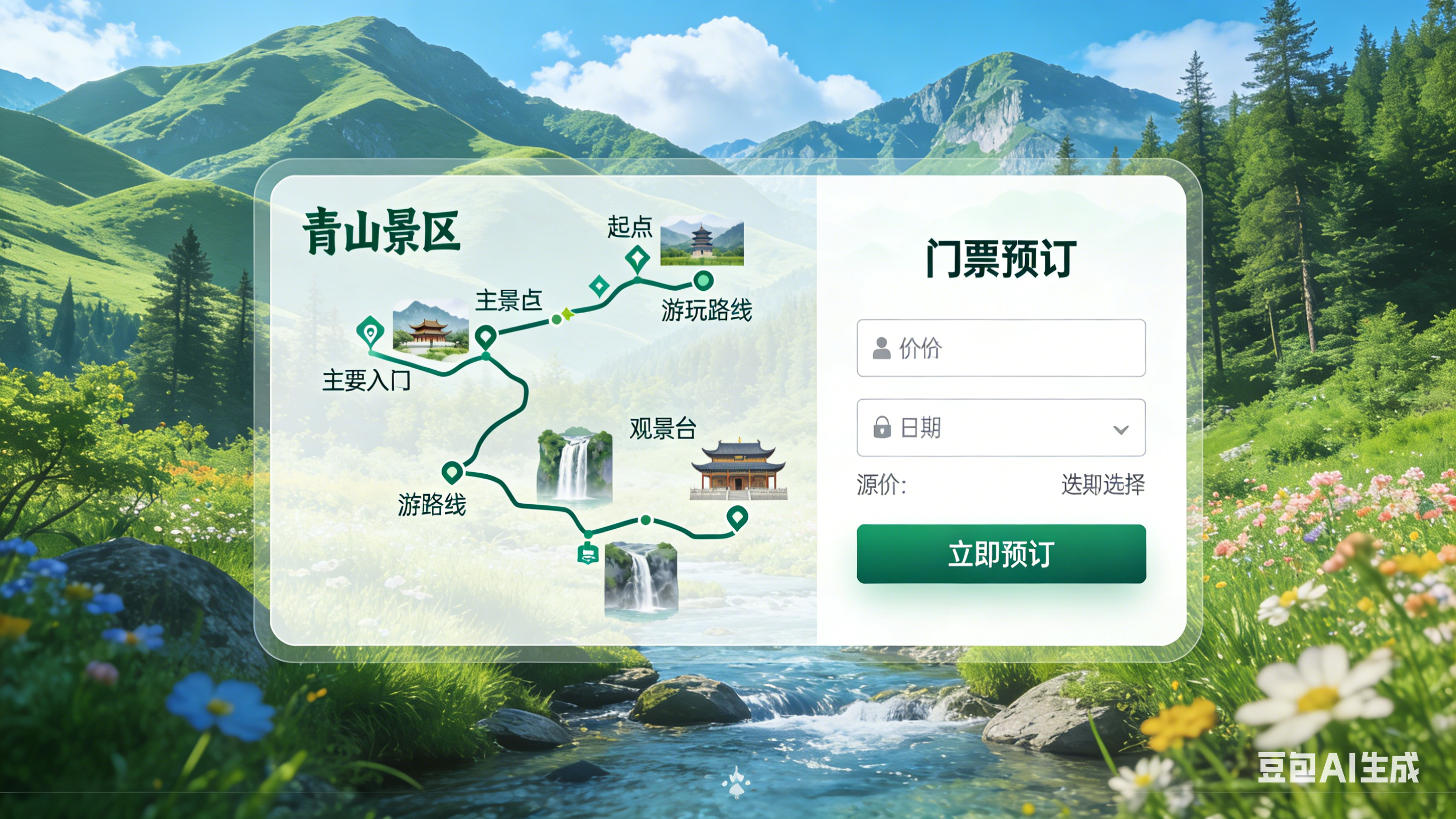 旅游景区网站开发-青山景区